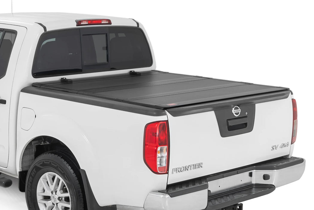 2005-21 2&4WD Nissan Frontier 5" Bed with factory cargo management, Hard Low Profile Tri-Fold Tonneau Cover