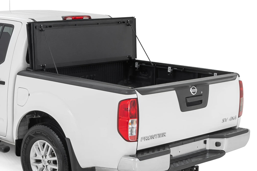 2005-21 2&4WD Nissan Frontier 5" Bed with factory cargo management, Hard Low Profile Tri-Fold Tonneau Cover