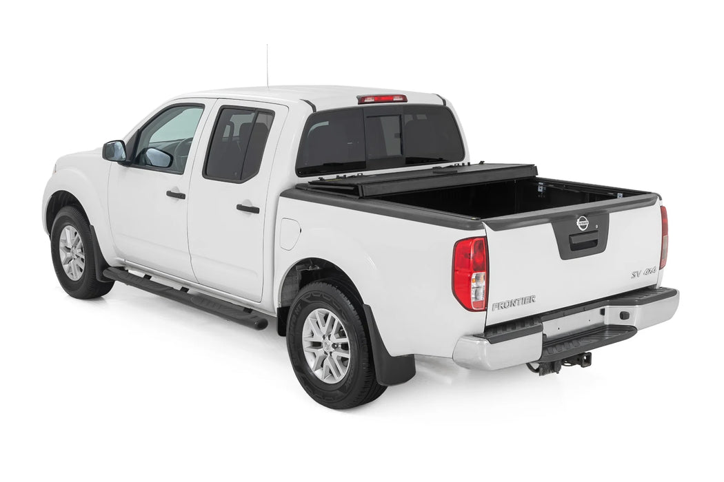 2005-21 2&4WD Nissan Frontier 5" Bed with factory cargo management, Hard Low Profile Tri-Fold Tonneau Cover