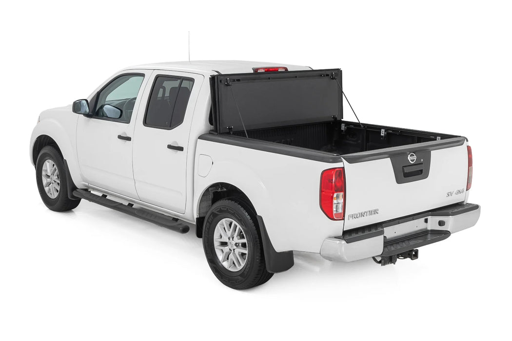 2005-21 2&4WD Nissan Frontier 5" Bed with factory cargo management, Hard Low Profile Tri-Fold Tonneau Cover