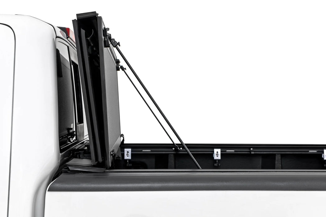 2005-21 2&4WD Nissan Frontier 5" Bed with factory cargo management, Hard Low Profile Tri-Fold Tonneau Cover