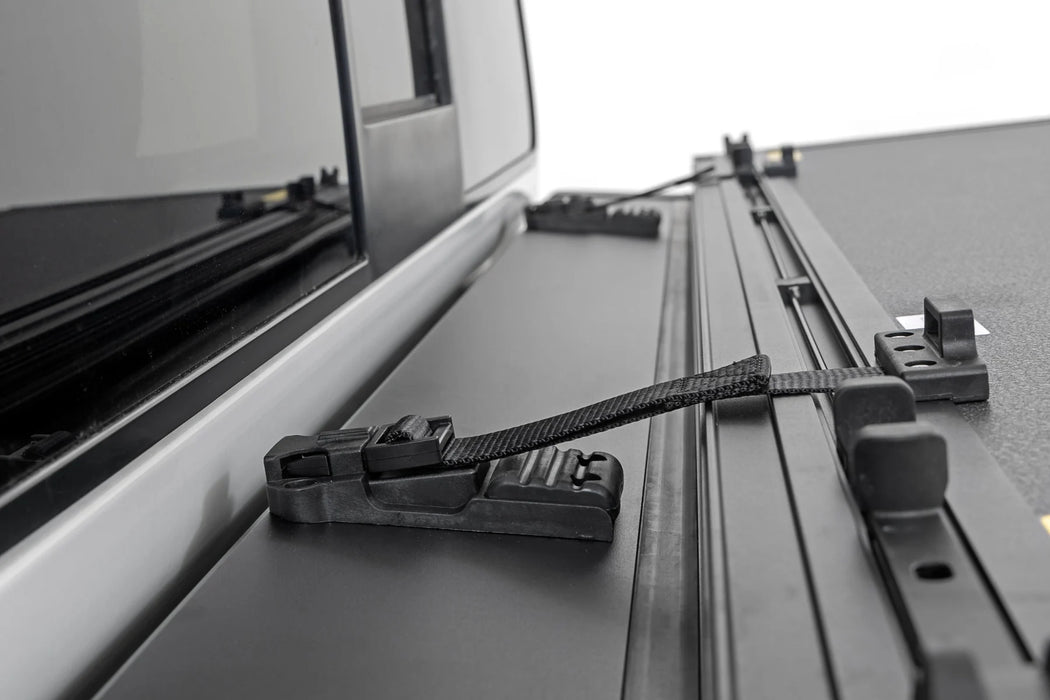 2005-21 2&4WD Nissan Frontier 5" Bed with factory cargo management, Hard Low Profile Tri-Fold Tonneau Cover