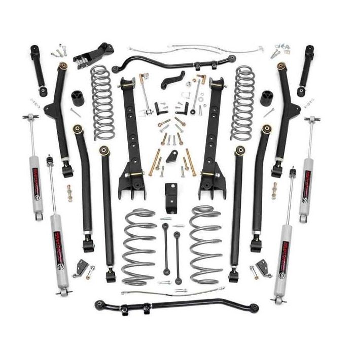 2004-06 Jeep Wrangler LJ Unlimited 4" Long Arm  lift kit, N3 Nitro shocks
