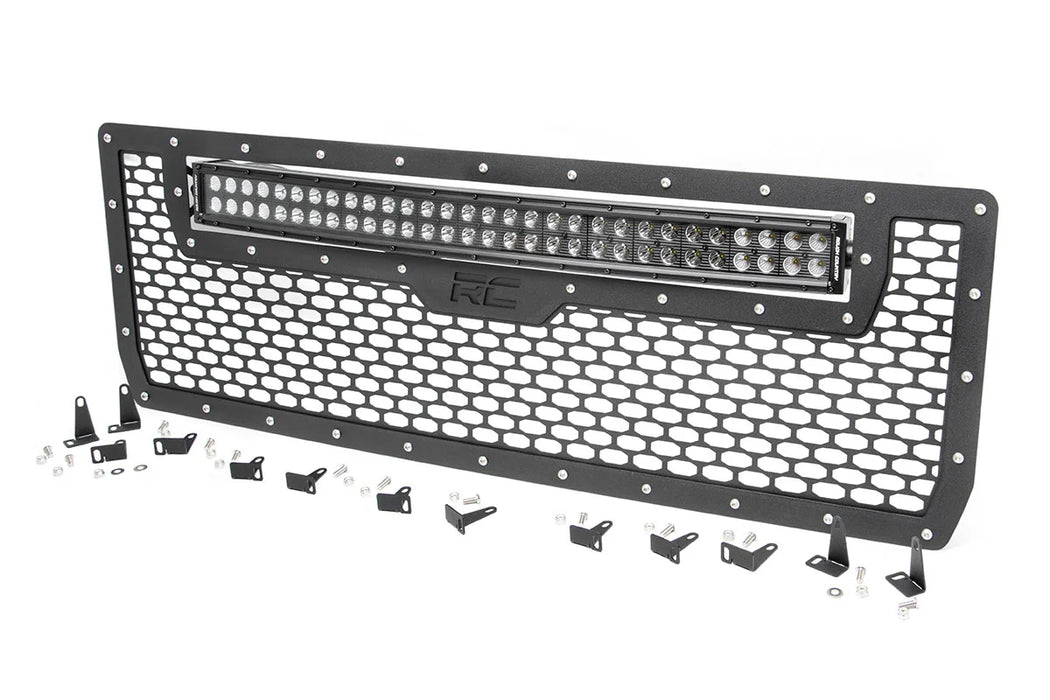 2014-15 2&4WD GMC Sierra 1500 30" CREE LED Curved Dual Row Mesh Grille Kit