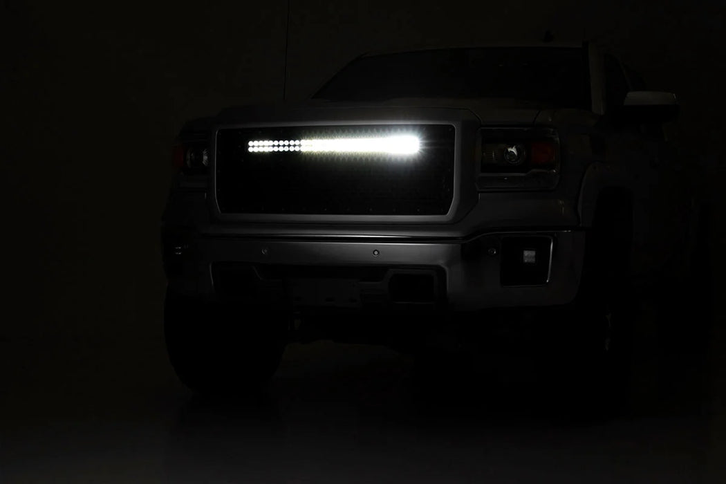 2014-15 2&4WD GMC Sierra 1500 30" CREE LED Curved Dual Row Mesh Grille Kit