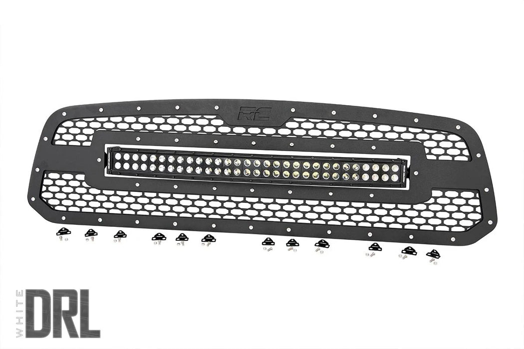 2013-18 2&4WD Ram 1500, 19-23 Classic 30" CREE LED Dual Row Mesh Grille Kit