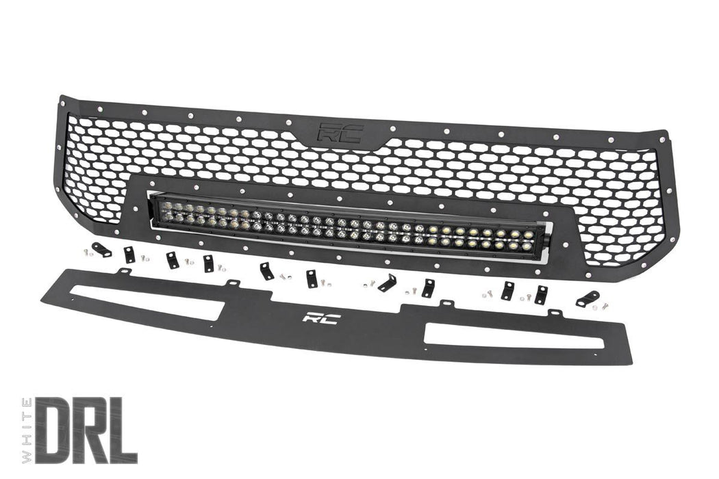 2014-17 Toyota Tundra Mesh Grille with 30" Dual Row LED lights