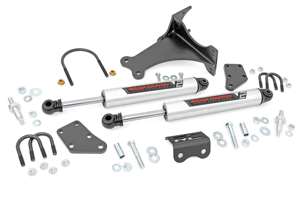 V2 Dual Steering Stabilizer Kit, models w/ 2-8" of lift