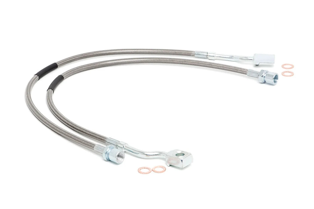 2011-19 Silverado, Sierra 2500HD, 3500HD stainless steel brake lines, front