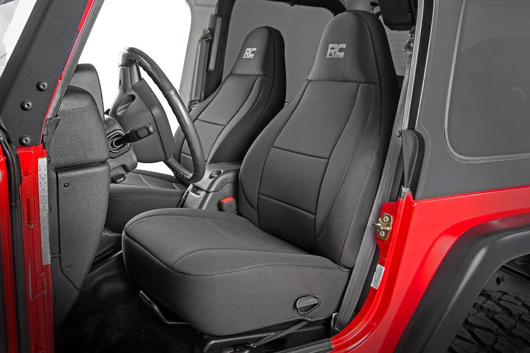 2003-06 Jeep Wrangler TJ, Unlimited Seat Covers, Front and Rear Set