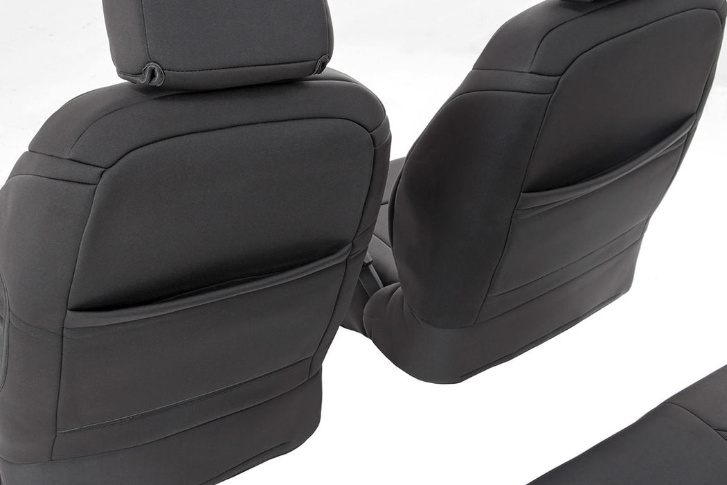 2011-12 Jeep Wrangler JK Unlimited Seat Covers, Front and Rear Set