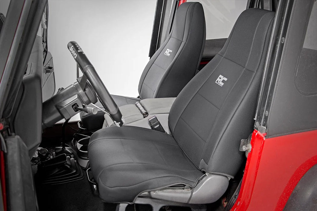 1991-95 Jeep Wrangler YJ Seat Covers, Front and Rear Set