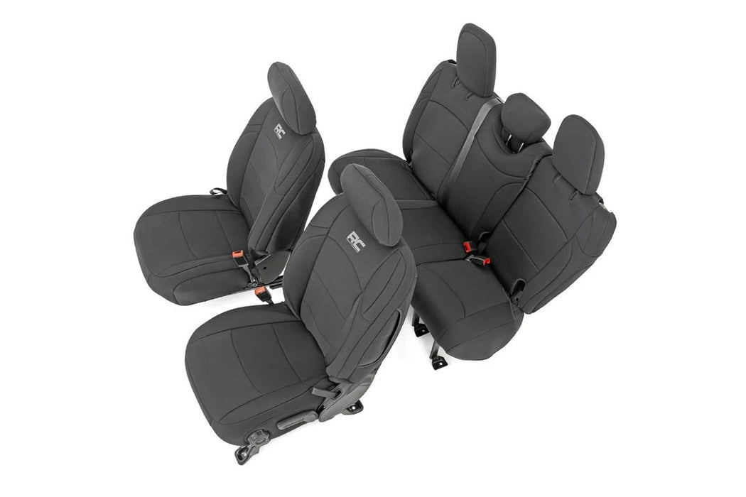 2018-24 Jeep Wrangler JL Unlimited Seat Covers, Front and Rear Set