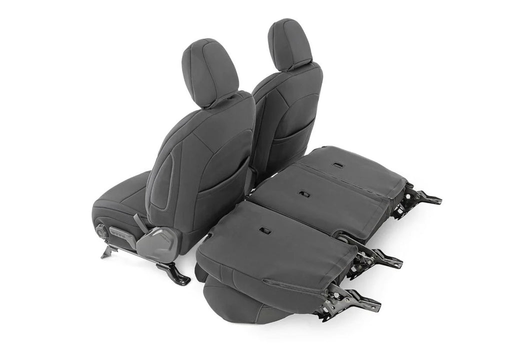 2018-24 Jeep Wrangler JL Unlimited Seat Covers, Front and Rear Set