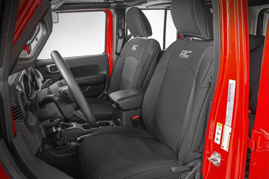 2018-24 Jeep Wrangler JL Unlimited Seat Covers, Front and Rear Set