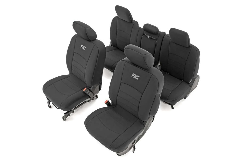2019-24 2&4WD Ram 1500 Crew Cab Seat Covers, Front and Rear