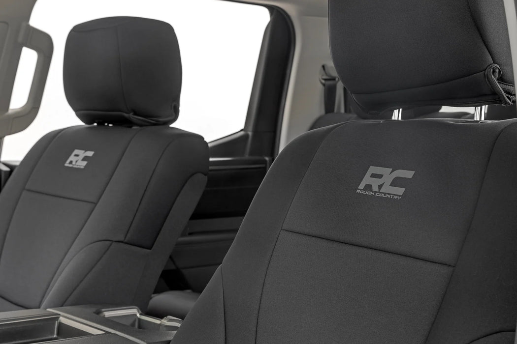 2022-24 4WD Toyota Tundra Crew Cab, Seat Covers, Front and Rear Set