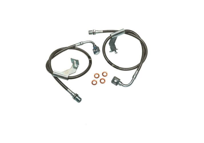 1987-91 Chevy, GMC straight axle front brake lines 8"-12"