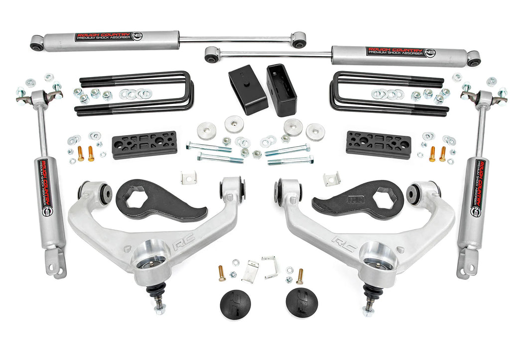 3" UCA lift kit for 2020-26 Silverado Sierra 3500HD Dually