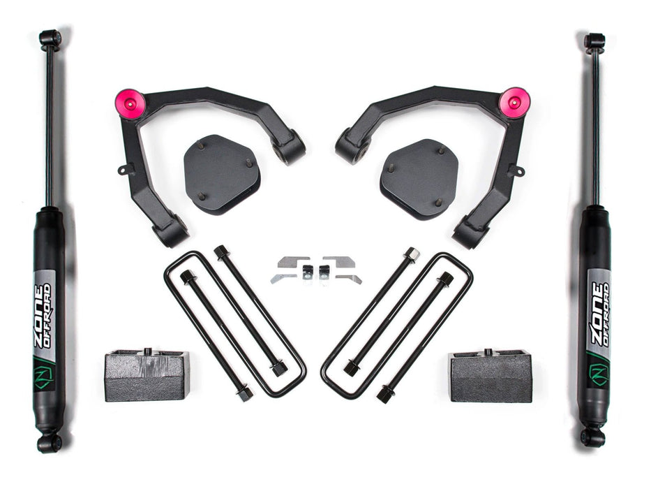 2007-13 2WD Chevy Silverado, GMC Sierra 1500 3.5" UCA lift kit, Nitro shocks