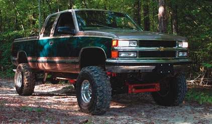 1993-98 4WD Chevy, GMC Blazer, Tahoe, Yukon 1500 2-Door 4.5"-6" lift system, rear springs