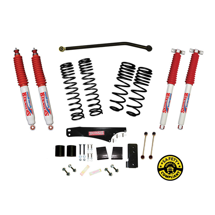 2007-18 2&4WD Jeep Wrangler JK 4-Door 3.5-4" Dual Rate Long Travel lift kit