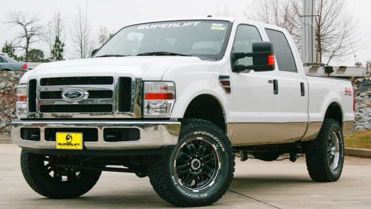 2005-10 4WD Ford F250, F350 Super Duty 2.5" lift kit, Shadow Nitro shocks