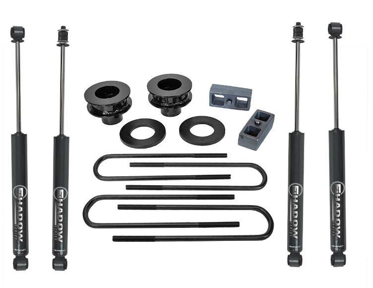 2011-16 4WD Ford F250, F350 Super Duty 2.5" lift kit, Shadow nitro shocks