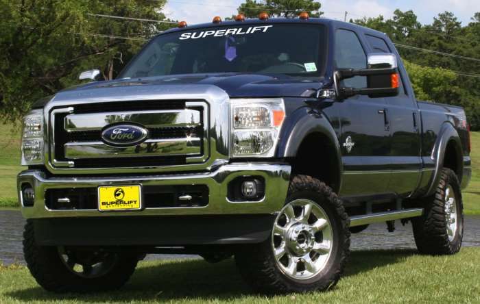 2011-16 4WD Ford F250, F350 Super Duty 2.5" lift kit, Shadow nitro shocks