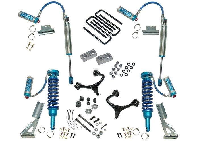 2005-23 Toyota Tacoma, Prerunner 6-Lug 3" UCA lift kit, King Coilovers and rear shocks