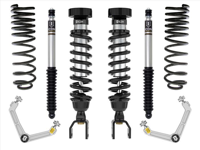 2019-Up 4WD Ram 1500 2-3" Stage 2 Billet UCA, Coilover lift kit, 2.0 aluminum shocks