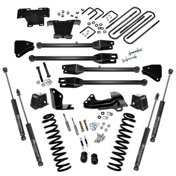2005-07 4WD Ford F250, F350 Super Duty 4" 4-Link lift kit