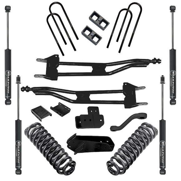 1980-96 4WD Ford Bronco 6" Superunner lift kit, Shadow Nitro shocks