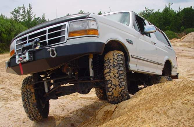 1980-96 4WD Ford Bronco 6" Superunner lift kit, Shadow Nitro shocks