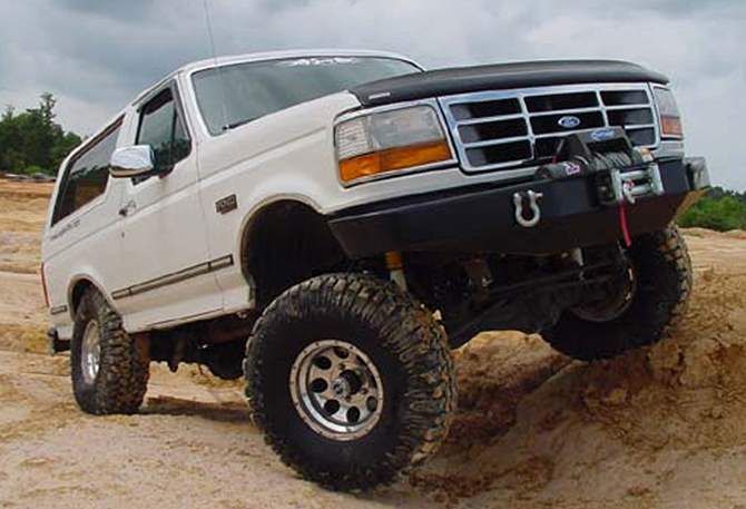 1980-96 4WD Ford Bronco 6" Superunner lift kit, Shadow Nitro shocks