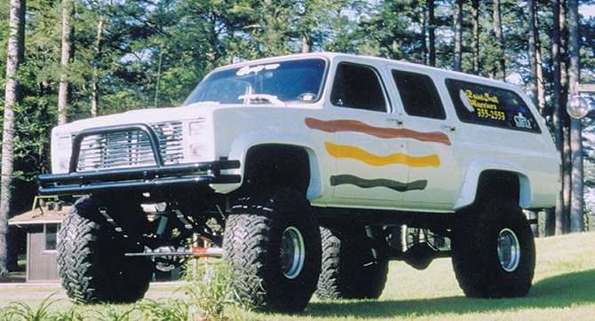 12" lift kit for 1973-87 1/2T Chevy GMC Pickup Suburban 4WD w/ 52" rear springs