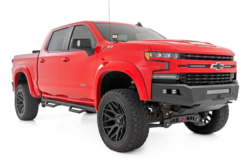 2019-24 2&4WD Silverado, Sierra 1500, 2500HD Crew Cab (All beds) Wheel to Wheel Nerf Steps