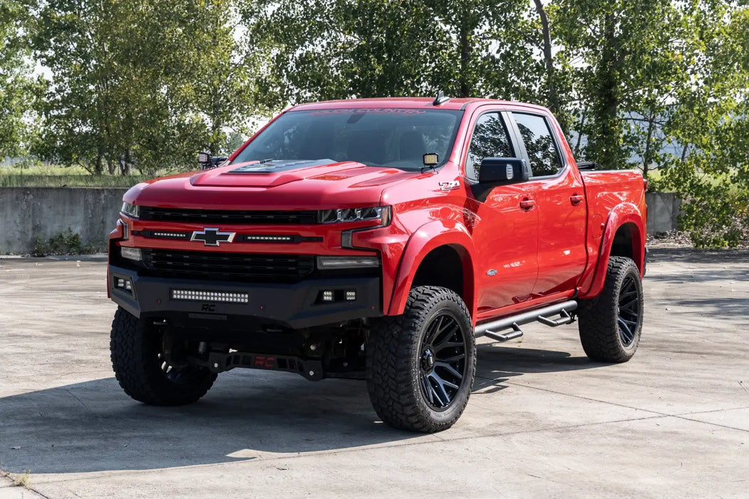 2019-24 2&4WD Silverado, Sierra 1500, 2500HD Crew Cab (All beds) Wheel to Wheel Nerf Steps