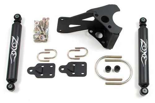 Dual Steering Stabilizer for 05-25 F250, F350 with 2.5-9"