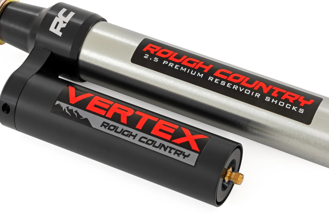 2-3.5" Rear Rough Country Vertex Adjustable Reservoir Shocks Pair, 24-26 Toyota Tacoma 4WD