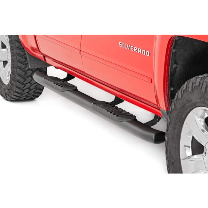 2007-18 Silverado, Sierra 1500 | 2007-19 2500HD, 3500HD Crew Cab Oval Nerf  Steps