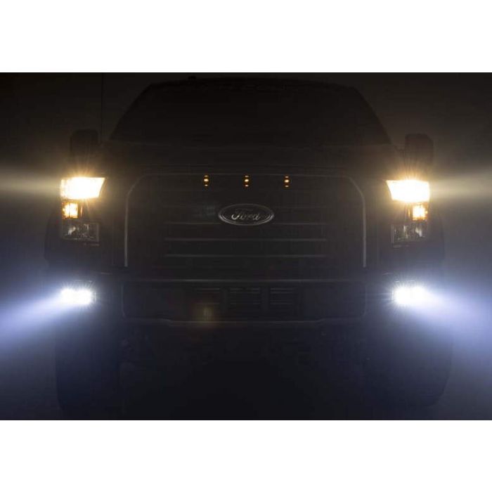 Rough Country Ford F150 SAE Fog Light Kit 2015 2016 2017 2018 2019