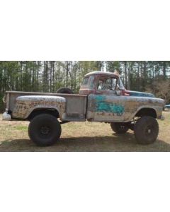 1958 Chevy Apache with 6" Tuff Country EZ-Ride suspension lift kit, 3" body lift
