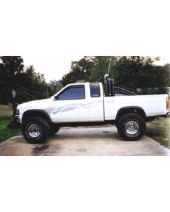 1995 Nissan King Cab 4WD with 3" Superlift suspension lift kit, 2" body lift