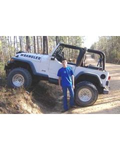 1997 TJ with 4" Superlift suspension lift kit, 3" body lift