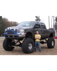 2003 Ford Superduty F-250 V10 with 14" Atlas leaf spring, 3" Performance Accessories body lift