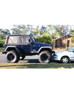 2003 TJ Wrangler with 6" Rough Country Short Arm lift kit, 2" Body Lift