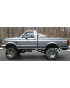 1995 Ford F-150 XLT with 6" Tuff Country suspension lift kit, 2" Performance Accessories body lift