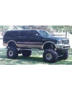 2002 Ford Excursion with custom 14.5" suspension lift kit