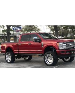 2018 Ford F350 sitting on top of a 6" Superlift King Coilover conversion kit